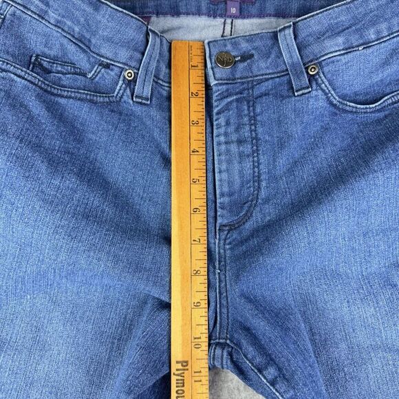 NYDJ Not Your Daughters Billie Mini Bootcut Jeans Womens 10 Dark Lift Tuck Tech - Picture 10 of 16